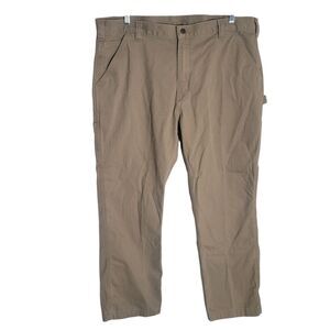 Carhartt Cotton Canvas Carpenter Pants Men's Size 42 X 30 Tan Classic Grunge